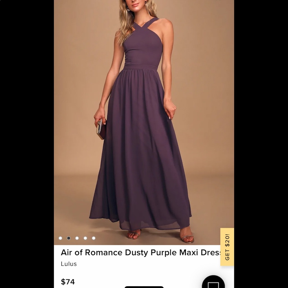 Lulus Dusty Purple Maxi Dress